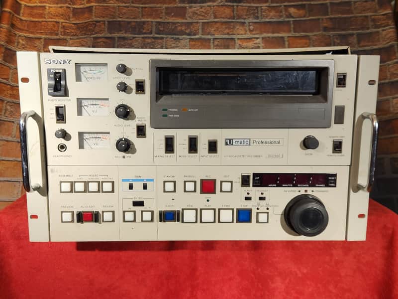 Untested Sony BVU-800 Videocassette Recorder image 1