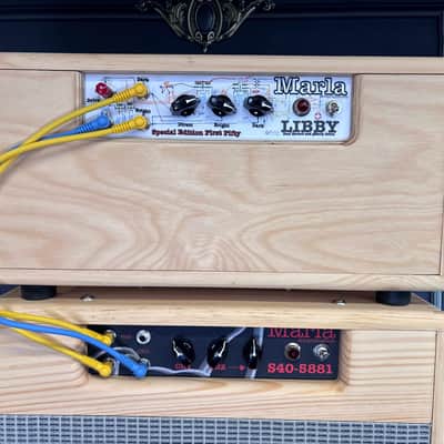Marla Amps S40-5881 Combo + LIBBY Reverb Unit Natural Polyurethane Satin image 1