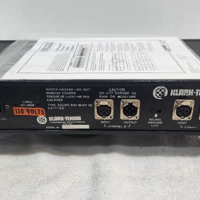 Klark Teknik DN 332 Dual Channel 2/3 Octave Graphic Equaliser image 4