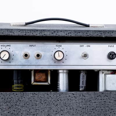 1966 Silvertone 1481 Vintage Tube Amp Class A 1x8 Jensen, Serviced image 9