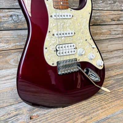 2008 Fender Standard Stratocaster MIM HSS - Midnight Wine image 8