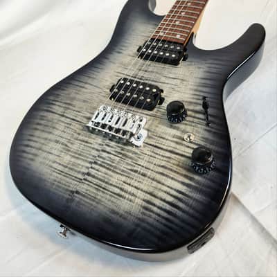 Ibanez AZ24S1F Standard, Flame Maple Top, Transparent Black Sunburst image 4