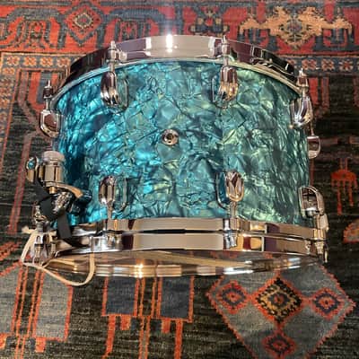Tama  Starclassic Walnut/Birch Snare Drum 14" x 8"  - Turquoise Pearl WBRS148-TQP image 2