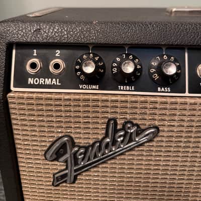 1965 Fender Deluxe Reverb 2-Channel 22-Watt 1x12" Guitar Combo Blackface Vintage with Anvil Flight Case image 2