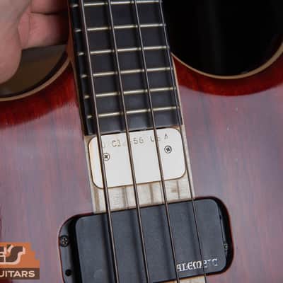 Alembic SCSB4 Stanley Clarke 2002 - Vermillion/Maple image 4