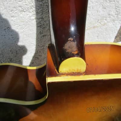 Kay 2 Pickup Cutaway Guitar, Late 1950's Sunburst, 15 1/4" Body, Klusons image 12