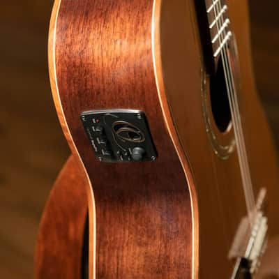 Ortega RCE159MN Performer Series Solid Cedar Top Mahogany Neck Cutaway Nylon 6-String Classical Acoustic-Electric Guitar w/Gig Bag image 17