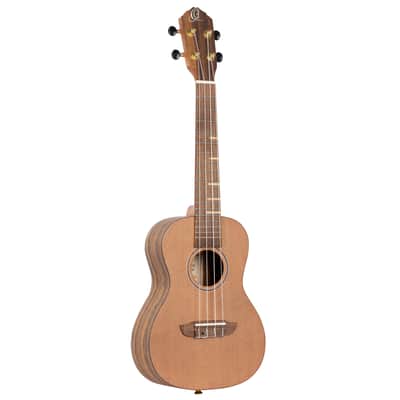 Ortega RUTI-CC-L Timber Series Solid Cedar Top Okoume Neck 4-String Concert Ukulele For Left Hand Player w/Gig Bag image 6