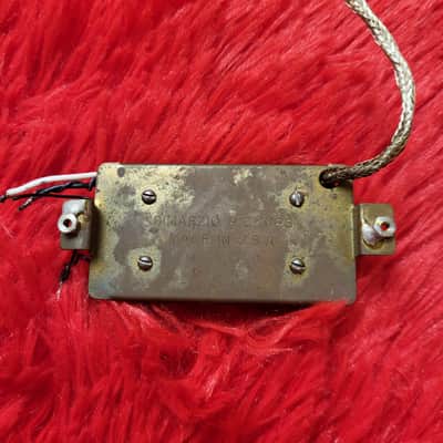 DiMarzio DP100 Super Distortion 1977 - Double Black - 2 Conductor - Brass Baseplate - Not Functioning Both Coils Open image 3