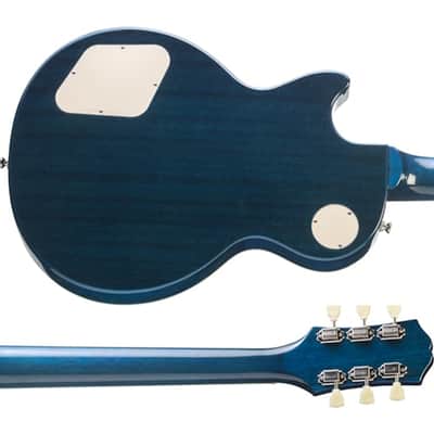 Immagine Epiphone Goryo Yuto Signature Les Paul Standard Quilt Top w/ EpiLite Case - Blue Burst - 7