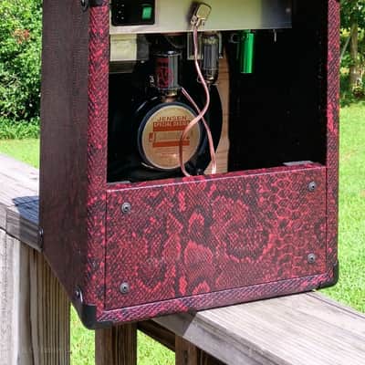 Hunter Amplifiers - Stingray - 4-watt Tube Combo - 8" Speaker - Red Snakeskin image 10
