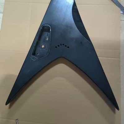 Black HH Flying V Style Guitar Body DIY Project image 3