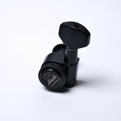 Locking Tuners 3+3 (Black) – 18:1 – Drop-In for Most Electric/Acoustic Guitars (10mm / 25/64" holes) image 3
