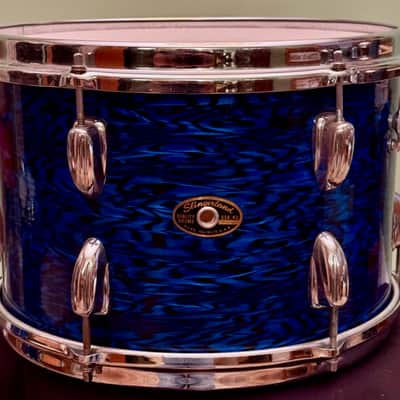 Slingerland 12" Rack Tom Drum Blue Agate Vintage 60's - 70's image 1