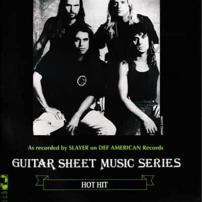 Cherry Lane "War Ensemble" Guitar Tablature Single Sheet by Slayer image 1