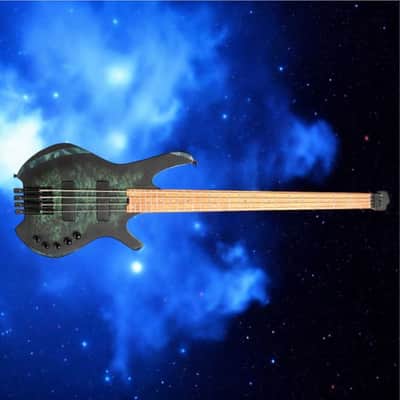 Cort Artisan Space 4 Bass - Star Dust Green; Premium Tone & Stellar Design! w/ Gig Bag image 15