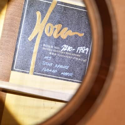 Hozen MJ Sitka Spruce Flamed Maple #2210-1789 image 3