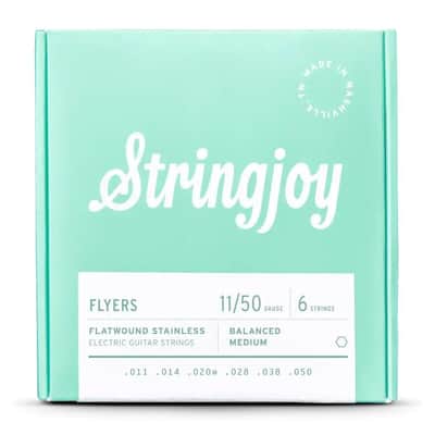 Stringjoy Flyers 11-50 Bal Medium Flatwound Electric Guitar Strings - SJ-FR1150 image 2