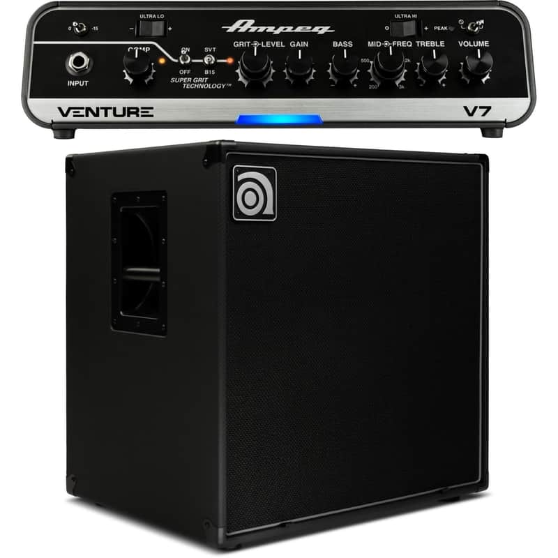 Ampeg Venture V7 700-watt Bass Head and 1x15" Cabinet image 1