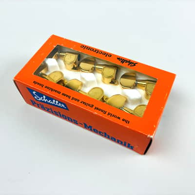 Schaller Vintage M6Ga Gold Tuners NOS w/ Original Box – Made in Germany 80s image 3