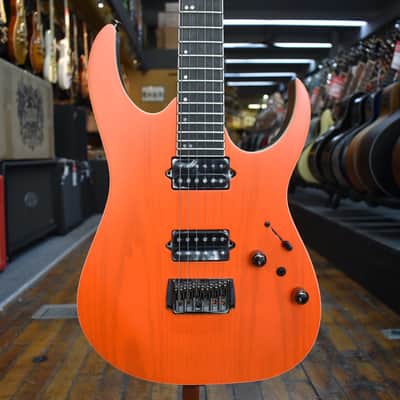 Ibanez Japan Prestige RGR5221R Electric Guitar Transparent Fluorescent Orange w/Hard Case image 1
