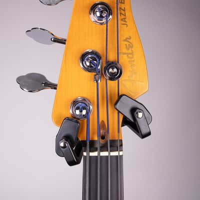 Used Fender American Ultra II Jazz Bass with Ebony Fretboard 2024 - Present - Texas Tea image 6