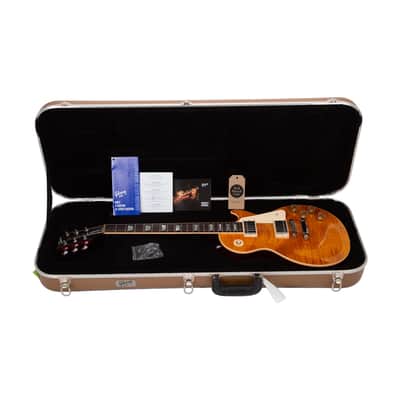 2015 Gibson Les Paul Standard Electric Guitar, Trans Amber Cherry Back Candy, 15006XXXX image 10