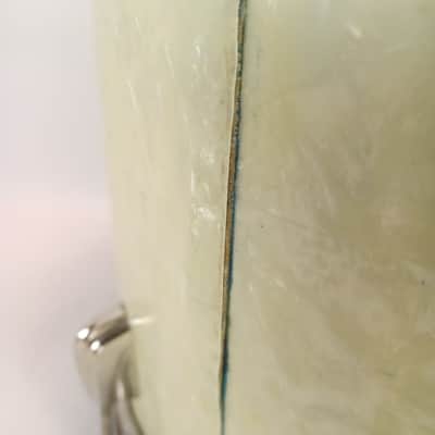 *Slingerland 16x16" 1944 WW2 Virgin Floor Tom Drum Radio King White Marine Pearl image 10