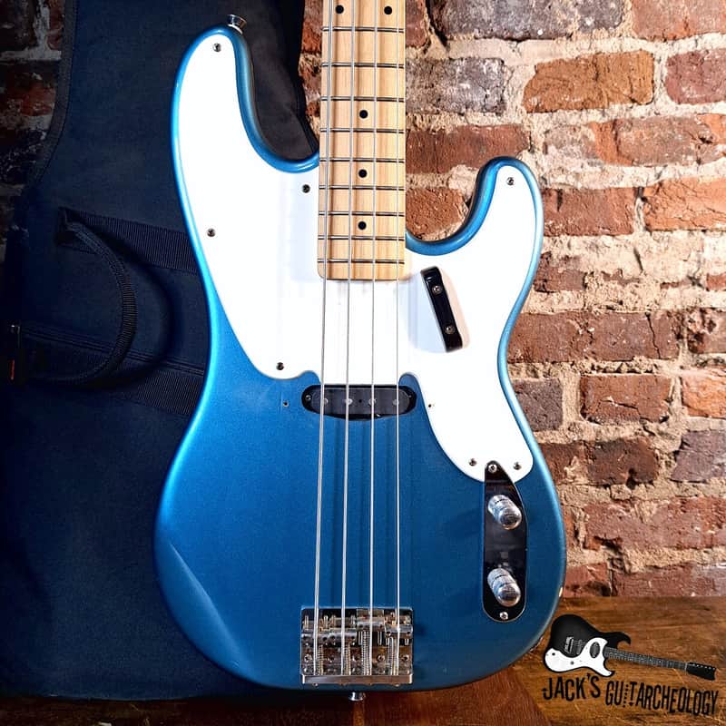 2000s Squier P-Bass Ice Blue Metallic