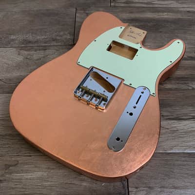 Made to Order - FRANCHIN Mars guitar body Glossy METALLIC LEAF (Gold/Silver/Copper) Basswood Poplar Telecaster-Tele-T-Style Made in Italy image 6
