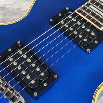 1997 Greco Japan LG-70 Eclipse Style Les Paul (Blue) image 5