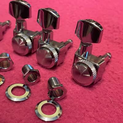 vintage RARE German Made Fender Schaller American Strat PLUS ULTRA Locking Tuners Polished Chrome USA Deluxe image 9