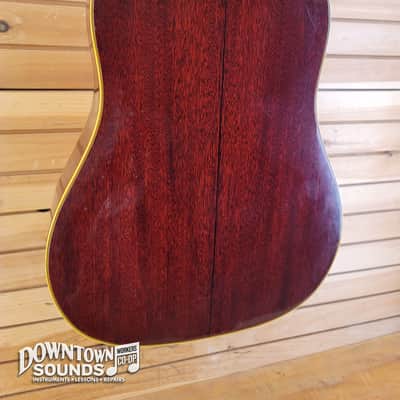 1966 Gibson Country Western Dreadnought Acoustic Guitar with Hard Case - Natural, 4lbs 7oz image 15