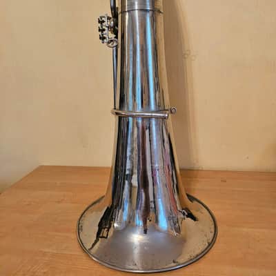 Tuba “Bb" Soviet 3 Valves Brass Pipe Wind Instrument Horn USSR Vintage and Rare image 4
