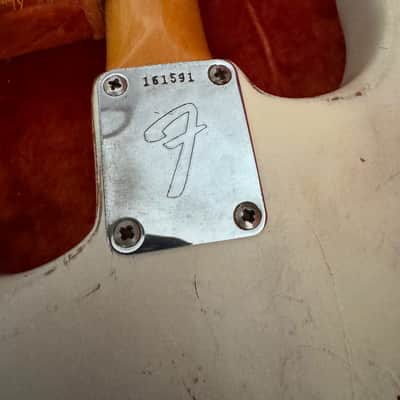 1966 Fender Stratocaster with Rosewood Fretboard Olympic White image 11