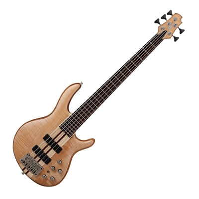 Cort A5PLUSFMMHOPN Artisan Series Double Cutaway Maple & Panga Panga 5-Ply Laminated Neck 5-String Electric Bass Guitar image 1