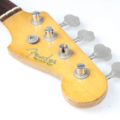 1962 Vintage Fender Precision Bass PBass Rosewood Fretboard NECK PBass USA 1960s Pre-CBS image 11