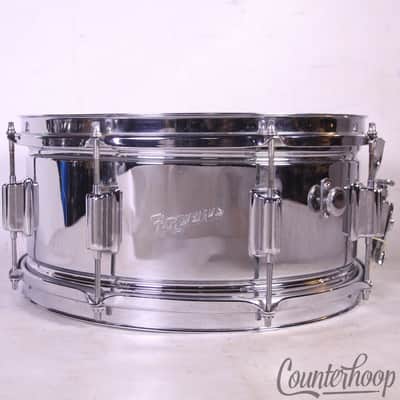 Rogers 14x6.5"COB Powertone Snare Drum RARE Deep Size Brass Fullerton Vintage70s image 1