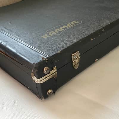 1980's Kramer Vanguard RR Rhoads Model Black Tolex Hardshell Electric Guitar Case image 6