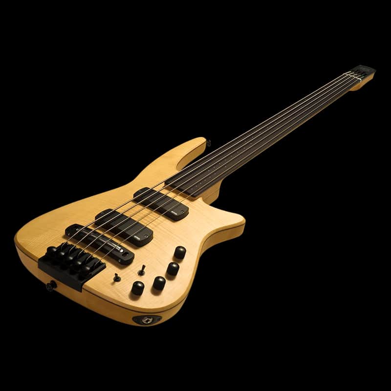 NS Design CR5 RADIUS Bass Guitar Natural Satin Fretless image 1