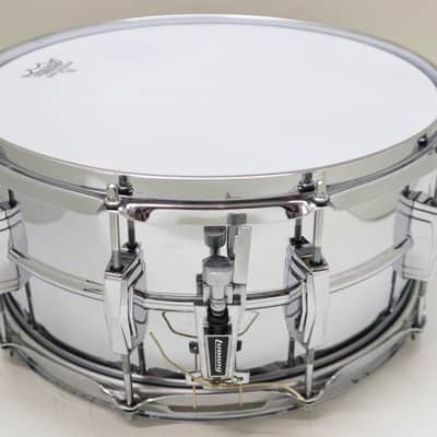VINTAGE LUDWIG 1970s B/O Badge Supraphonic402 14x6.5 image 5