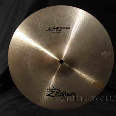 14" ZILDJIAN A series MASTERSOUND HI HAT CYMBALS, EXCELLENT, DEMO VIDEO! image 3