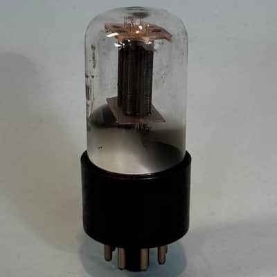 1959 Sylvania 6SN7GT Vintage Admiral Black Plate Chrome Base Tube! T549 image 3
