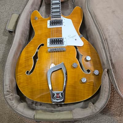 Hagstrom SUVIK-DDL Super Viking Semi-Hollow 2023 - Dandy Dandelion image 5