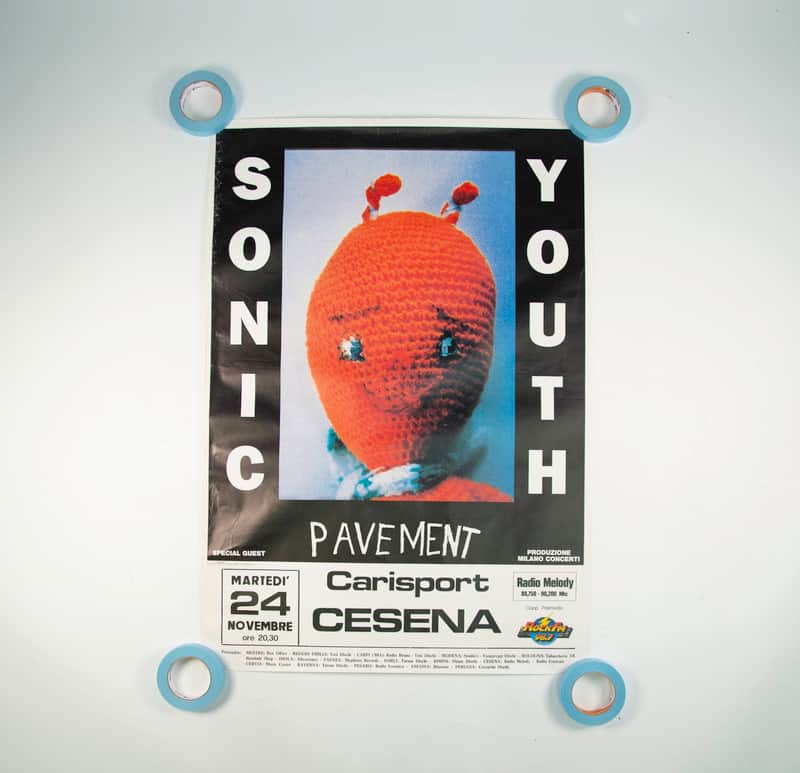 Sonic Youth & Pavement 11/24/1992 Cesena IT Printed Poster Owned by Sonic Youth image 1