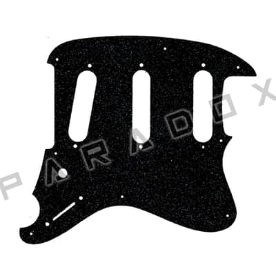 Custom Pickguard For 2023 - 2024 Made in Japan Ibanez ICHI00-VWH Ichika Signature - Black Sparkle Acrylic .112" image 1