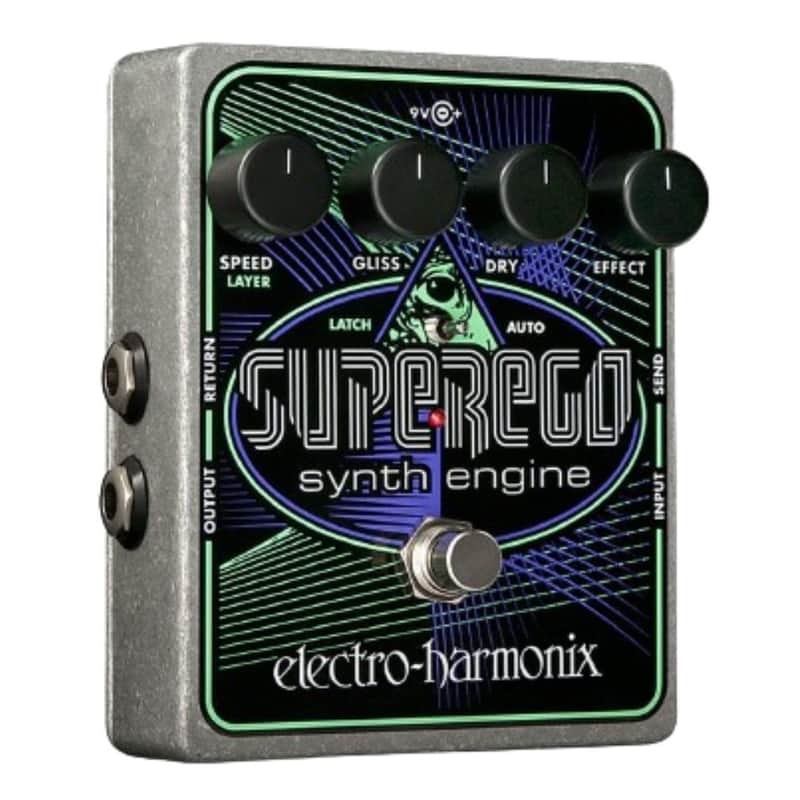 Electro-Harmonix Superego 140mA Synth Engine Pedal with Latch Mode for Sound Stacking, Includes Power Adapter image 1