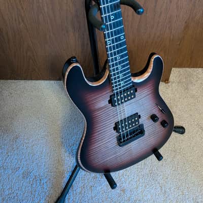 Ernie Ball Music Man Rabea Massaad Signature Sabre 2024 - Present - Vileblood Burst image 1