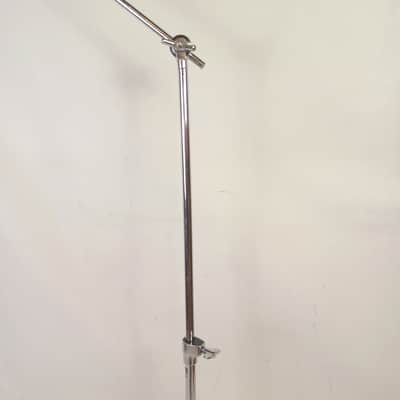 Pulse Percussion Boom Arm Cymbal Stand Double-Braced Tripod Chrome Vintage China image 6