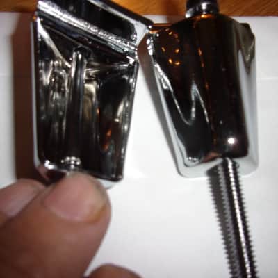 Tama Lot of 2 Bass Drum Chrome Claws and 4" Tension Rods for your Hoops / Rims image 4